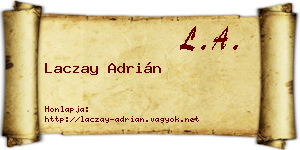 Laczay Adrián névjegykártya