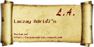 Laczay Adrián névjegykártya