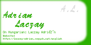 adrian laczay business card